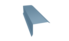 Планка торцевая 80х100 0,45 Drap TX RAL 5024 пастельно-синий (2м)