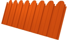 Профнастил C10B фигурный Grand Line 0,45 PE RAL 2004 оранжевый
