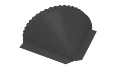 Заглушка конусная 0,45 Drap ST RAL 7016 антрацитово-серый