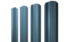 Штакетник М-образный A фигурный 0,45 Drap TX RAL 5024 пастельно-синий