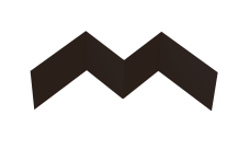 Угол внутренний фибросайдинга Grand Line 0,5 Сатин матовый RAL 9005 черный (3м)