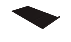 Элемент обхода Кликфальц Pro Grand Line правый 0,45 Drap RAL 9005 черный