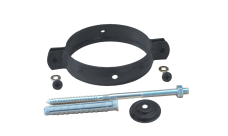 Хомут трубы на кирпич GL PU 100 мм RAL 7024 мокрый асфальт