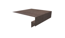 Планка околооконная сложная Блок-Хаус новый 250х50х27 Grand Line 0,45 Принт Элит Беленый дуб TwinColor (3м)