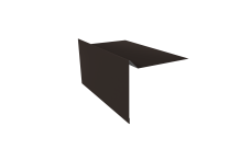 Планка ветровая для мягкой кровли 100х20х70 0,5 Satin Matt TX RR 32 темно-коричневый (2м)