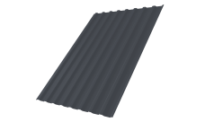 Профнастил С20B 0,5 PE RAL 7024 мокрый асфальт