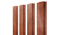 Штакетник Прямоугольный с прямым резом Grand Line 0,45 Print Premium Rowan Wood Intense FTC