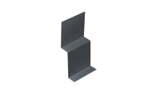 Стартовый профиль фибросайдинга 0,7 PE с пленкой RAL 7024 мокрый асфальт (3м)
