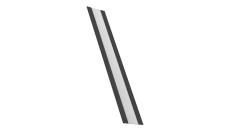 Крепежная планка жалюзи Milan, Milan Slim, Tokyo 0,5 Drap TX RAL 7016 антрацитово-серый (1,8м)