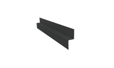 Отлив для сегментного кожуха на трубу 0,5 Rooftop Бархат RAL 7016 антрацитово-серый (2м)