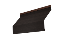 Ламель забора жалюзи Milan new 0,45 Print Elite с пленкой Coffee Wood TwinColor