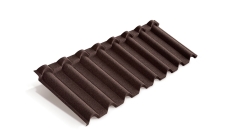 Лист композитной черепицы Metrotile Gallo коричневый