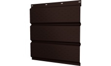 Софит металлический Классик v01 Grand Line полная перфорация 0,45 Drap-double TX с пленкой RAL 8017 шоколад