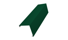 Декоративная накладка на столб универсальная угловая 60х60 для забора жалюзи 0,45 Drap TX RAL 6005 зеленый мох (2м)