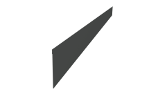 Ламель забора жалюзи Palermo стартовая/финишная для калиток и ворот Grand Line 0,45 Drap TX RAL 7016 антрацитово-серый