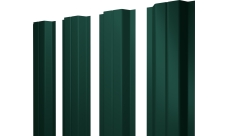 Штакетник П-образный A с прямым резом Grand Line 0,5 Satin Matt TX RAL 6005 зеленый мох