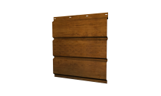Софит металлический Grand Line центральная перфорация 0,45 Print Elite с пленкой Golden Wood TwinColor