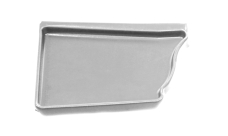 Заглушка левая Vortex 127мм RAL 9003