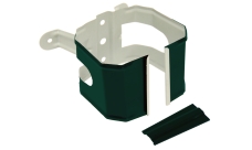 Кронштейн трубы на дерево прямоугольный Vortex в1 RAL 6005