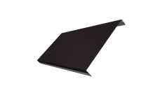 Ламель обратная 200 забора жалюзи Texas 0,5 Satin Matt RAL 9005 черный