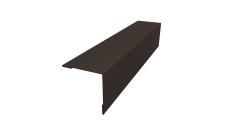 Планка завершающая 50х50 жалюзи Milan 0,5 PurPro RR 32 темно-коричневый (2м)