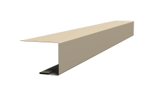 Планка завершающая фальц Grand Line 0,45 Drap ТХ RAL 1015 светлая слоновая кость (2м)