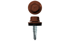 Саморез по металлу Daxmer 4,8х19 (250шт) сверло №2 RAL 8004