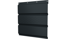 Софит металлический Классик v01 Grand Line центральная перфорация 0,45 PE-Double с пленкой RAL 7016 антрацитово-серый