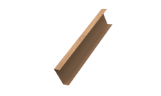 Декоративная накладка на столб универсальная 60х60 для забора жалюзи Grand Line 0,45 Print Elite Honey Wood TwinColor (2м)