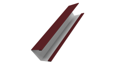 Крышка для забора жалюзи Milan Slim Grand Line 0,45 Drap TX RAL 3005 красное вино (2м)