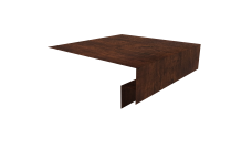 Планка околооконная сложная Блок-Хаус new 250х50х27 Grand Line 0,45 Print-Double Premium Cherry Wood Dark F (3м)