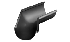 Угол желоба внутренний Grand Line PU 135 гр 125 мм RAL 9005 черный