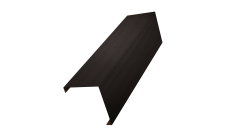 Декоративная накладка на столб универсальная угловая 60х60 для забора жалюзи 0,45 Print Elite Coffee Wood TwinColor (2м)