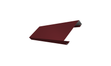 Ламель лицевая 100 забора жалюзи Texas 0,5 Satin Matt TX RAL 3005 красное вино