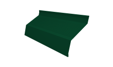 Ламель забора жалюзи Milan new gofr Grand Line 0,45 PE-Double с пленкой RAL 6005 зеленый мох