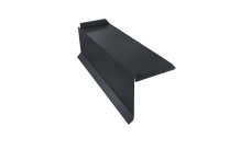 Планка торцевая сегментная 30мм Левая 0,5 PurPro с пленкой RAL 7024 мокрый асфальт