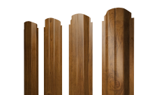 Штакетник П-образный A фигурный Grand Line 0,45 Print Elite Golden Wood TwinColor