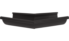 Угол желоба внешний Grand Line PU матовый 135 гр 125 мм RR 32 темно-коричневый