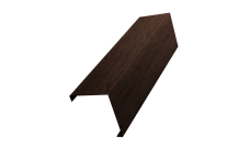 Декоративная накладка на столб универсальная угловая 62х55 для забора жалюзи Grand Line 0,45 Print-Double Premium Antique Wood (2,5м)