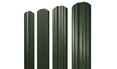 Штакетник Твин фигурный Grand Line 0,5 Сатин матовый ТХ RAL 6020 хромовая зелень