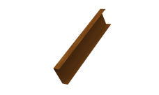 Декоративная накладка на столб универсальная 80х80 для забора жалюзи 0,45 Print Elite Golden Wood TwinColor (1,8м)