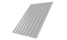 Профнастил С10A 0,45 PE-Double с пленкой RAL 9003 сигнальный белый