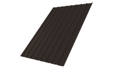 Профнастил С10A Grand Line 0,45 PE-Double RR 32 темно-коричневый