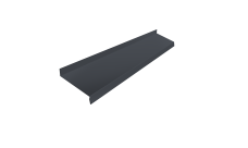 Отлив простой 100 0,5 Atlas X с пленкой RAL 7024 мокрый асфальт (3м)