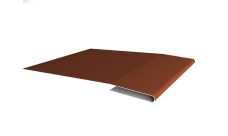 Планка начальная 0,5 Satin с пленкой RAL 8004 терракота (2м)