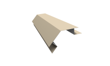 Планка угла внешнего сложного 135 градусов Блок-Хаус новый Grand Line 0,45 Drap ТХ RAL 1015 светлая слоновая кость (2м)