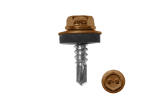 Саморез по металлу Daxmer 5,5х19 RAL 8001 (250) сверло №3