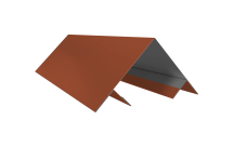 Планка угла внешнего составная верхняя 0,45 Drap TR RAL 8004 терракота (2м)