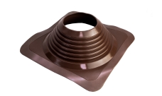 Проходной элемент MF CN прямой №8 (180-330мм) +240 силиконовый (окрашенный фланец) коричневый