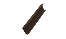 Декоративная накладка на столб универсальная 62х55 для забора жалюзи 0,45 Print Elite Antique Wood TwinColor (2,5м)